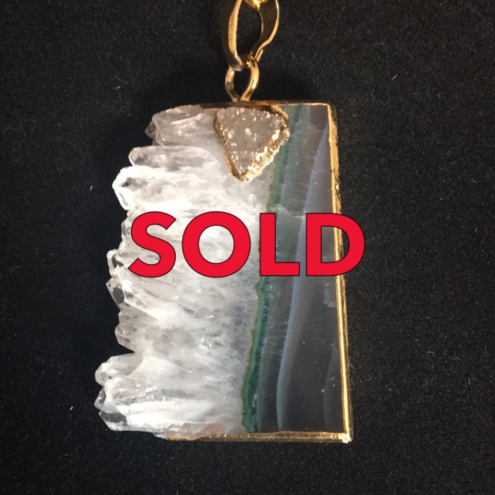5🌟 Geode necklace - Picture 4 of 4